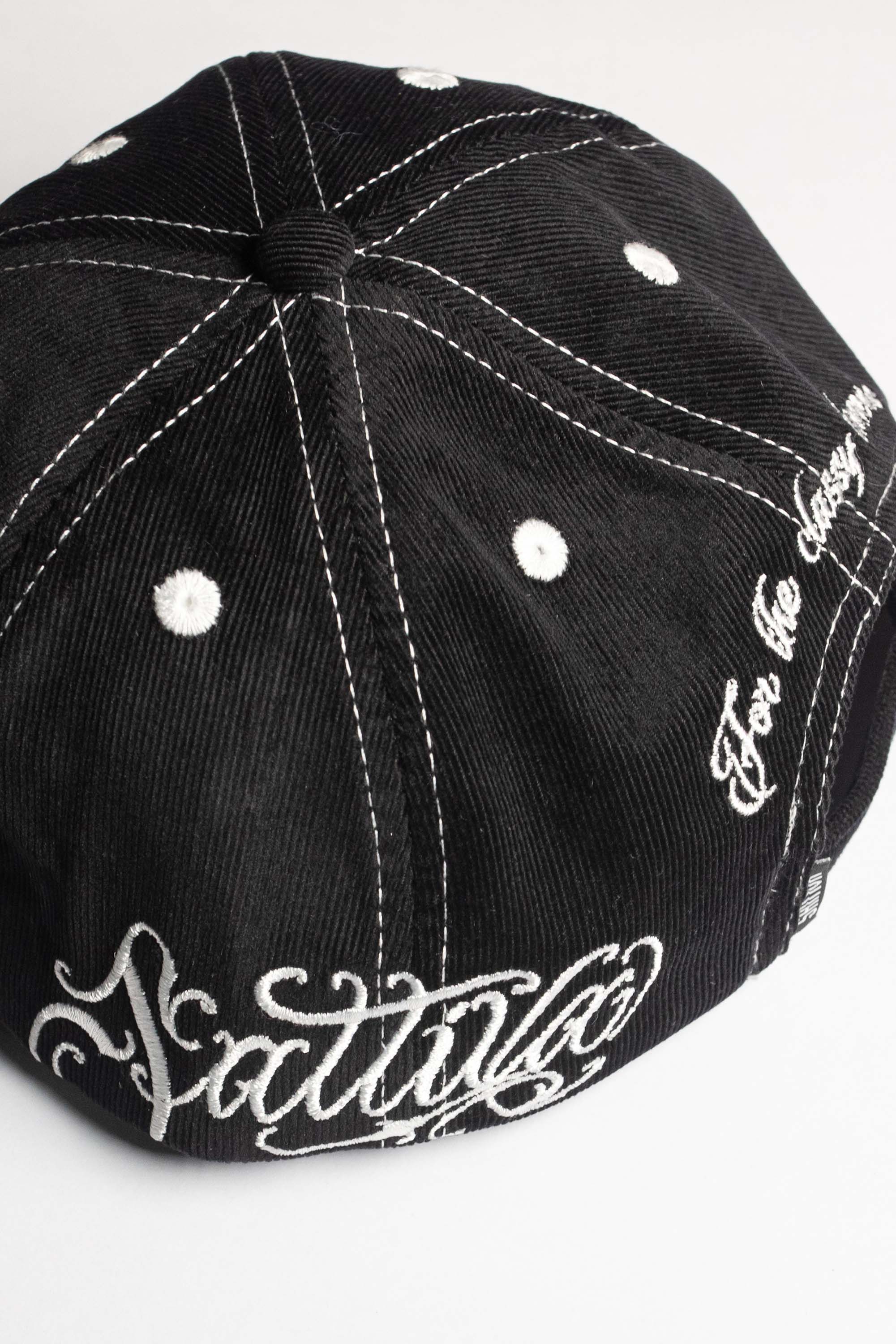 Boné Six Panel Veludo Preto | Sattiva